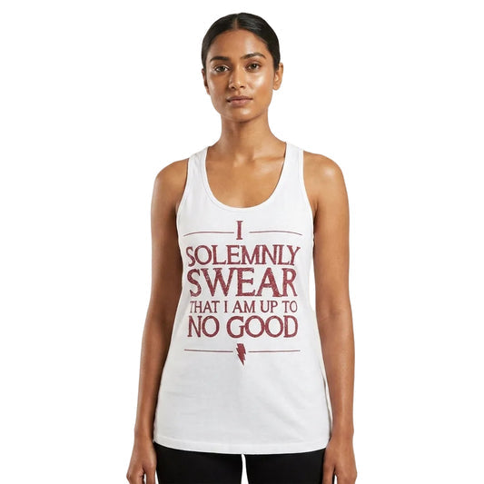 Harry Potter "I Solemnly Swear" Women's Racerback Tank Top – White
SKU: 6/12#1-7
