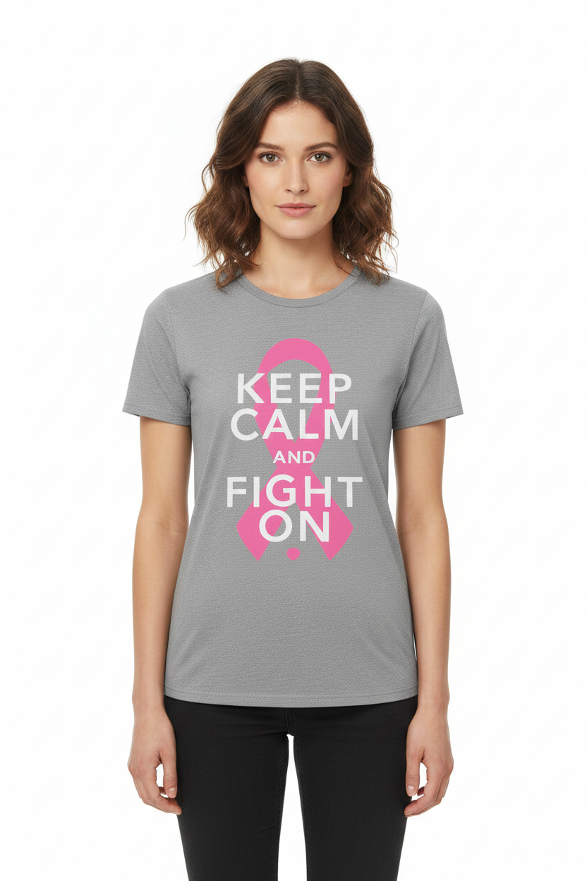 SKU: 57-INH
Keep Calm and Fight On Breast Cancer Awareness T-Shirt