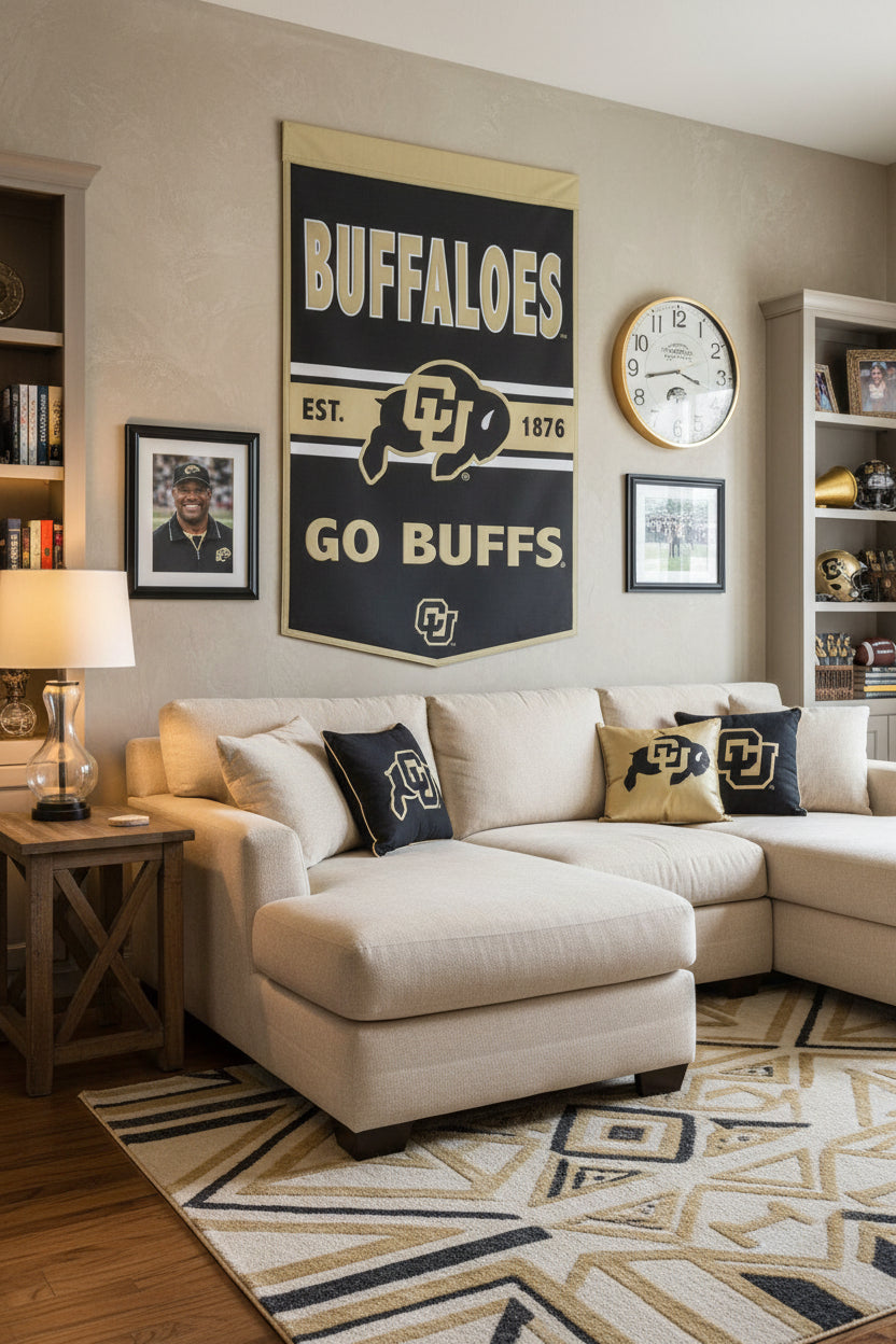 Colorado Buffaloes  Primary Wool Banner size: 24"×38"           sku: 48577322-win