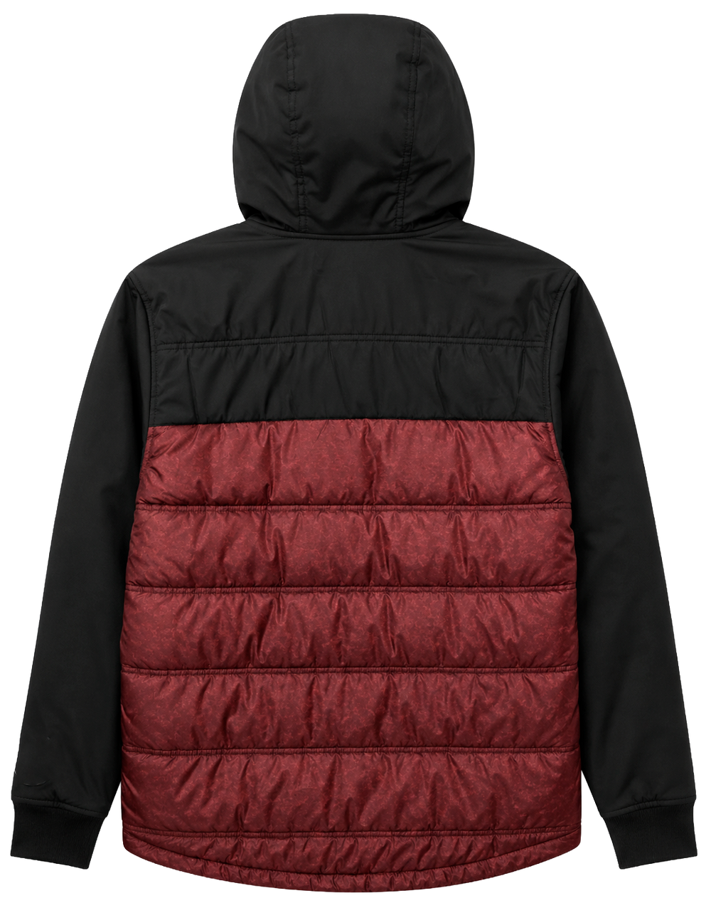 Ecko Unltd. Hybrid  Puff Jacket Red Marled/Black    size: S-3XL.                      Sku: EO34O482-sdw