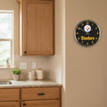 * Officially Licensed  Pittsburgh Steelers Wall Clock  12"  sku: 2791923-win