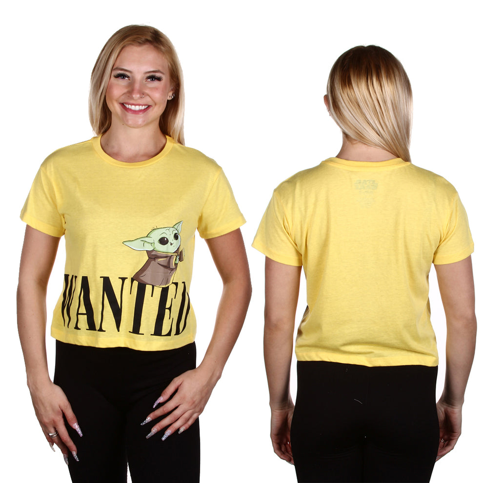 Licensed Star Wars Grogu "Wanted" Women's Crop T-Shirt
Style #: SW-43