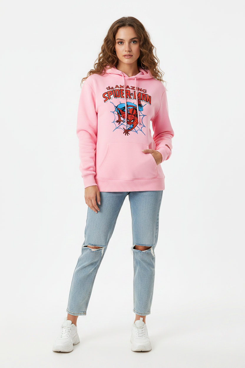 The Amazing Spider-Man Pink Hoodie size S-xl. Sku: 7MC52B0066