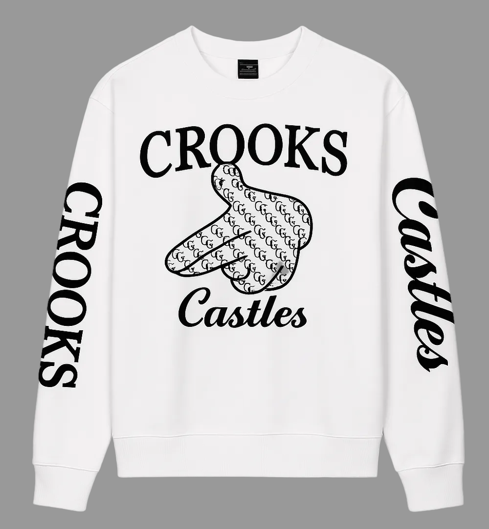 Crooks & Castles          Graphic Crewneck sku: CCCRWAST-2 Size: 4XL