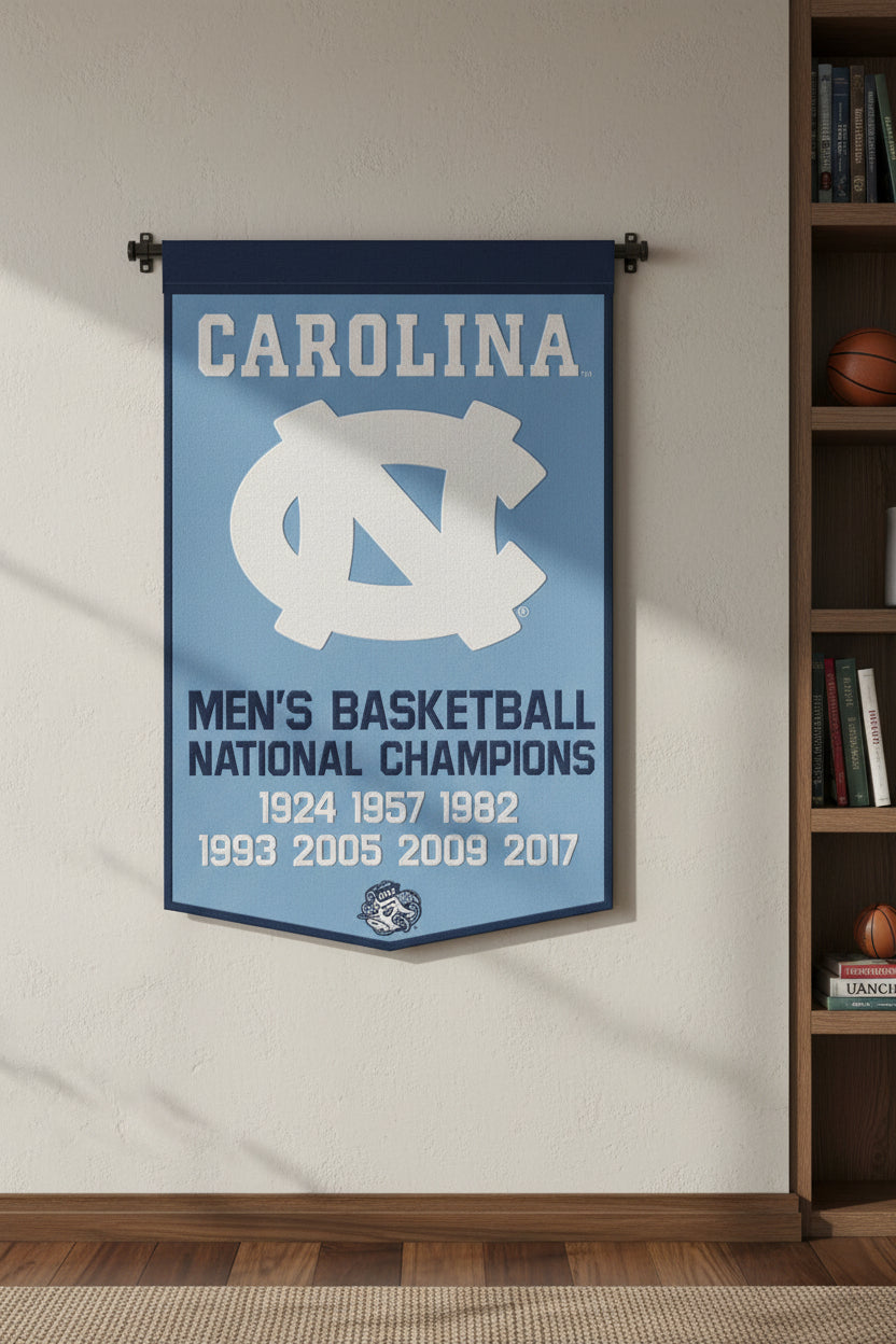 * Officially Licensed  North Carolina Tan Heels Wool Banner size: 24"x38"        sku: 57550322-win
