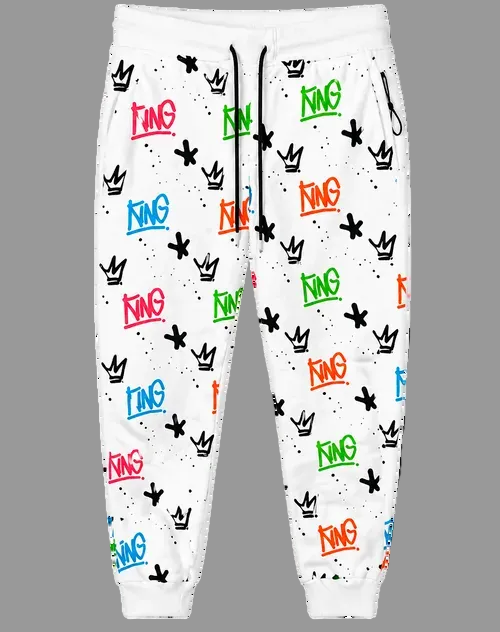 King Graffiti Hoodie & Jogger Set.    Sku- in House size: XS,S,L,XL