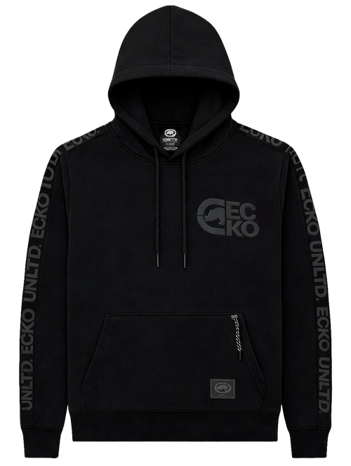 Ecko Unltd. Black Tonal Logo Pullover Hoodie