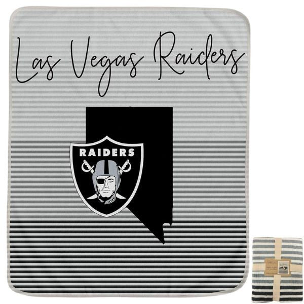 * Officially Licensed NFL Ultra Las Vegas Raiders softball Plush Throw.                sku: 26762-stw