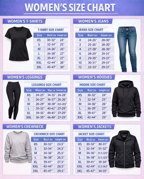 A-1-Men and women Size Chart