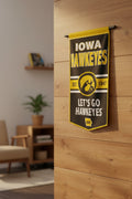 Officially Licensed.   Iowa Hawkeyes Wool Banner 24"X38"             sku: 48645322