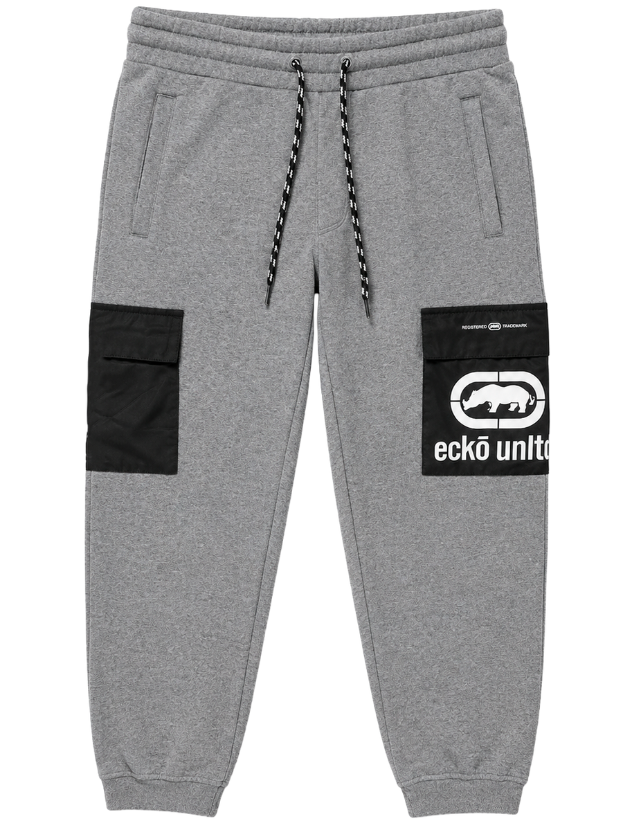 Ecko Unltd Cargo Jogger Pant Grey Marled      Sku: EO34G1286 sku: S-5XL.       Open Stock