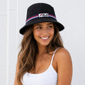 Fila Unisex Speed Logo Reversible Black Bucket Hat.      Sku: AS864-klw