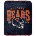 * Officially Licensed Chicago Bears Blanket.               size 50"x60"           sku: LS9451005-rio