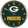 Green Bay Packers Chrome Clock    sku: 2790723-wc