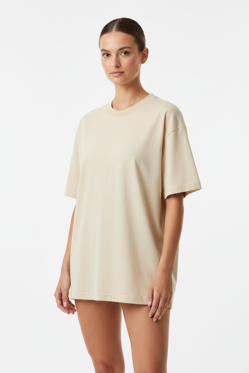 JXT Apparel Premium Blank T-Shirt Natural T100-2.              Size S-2xL