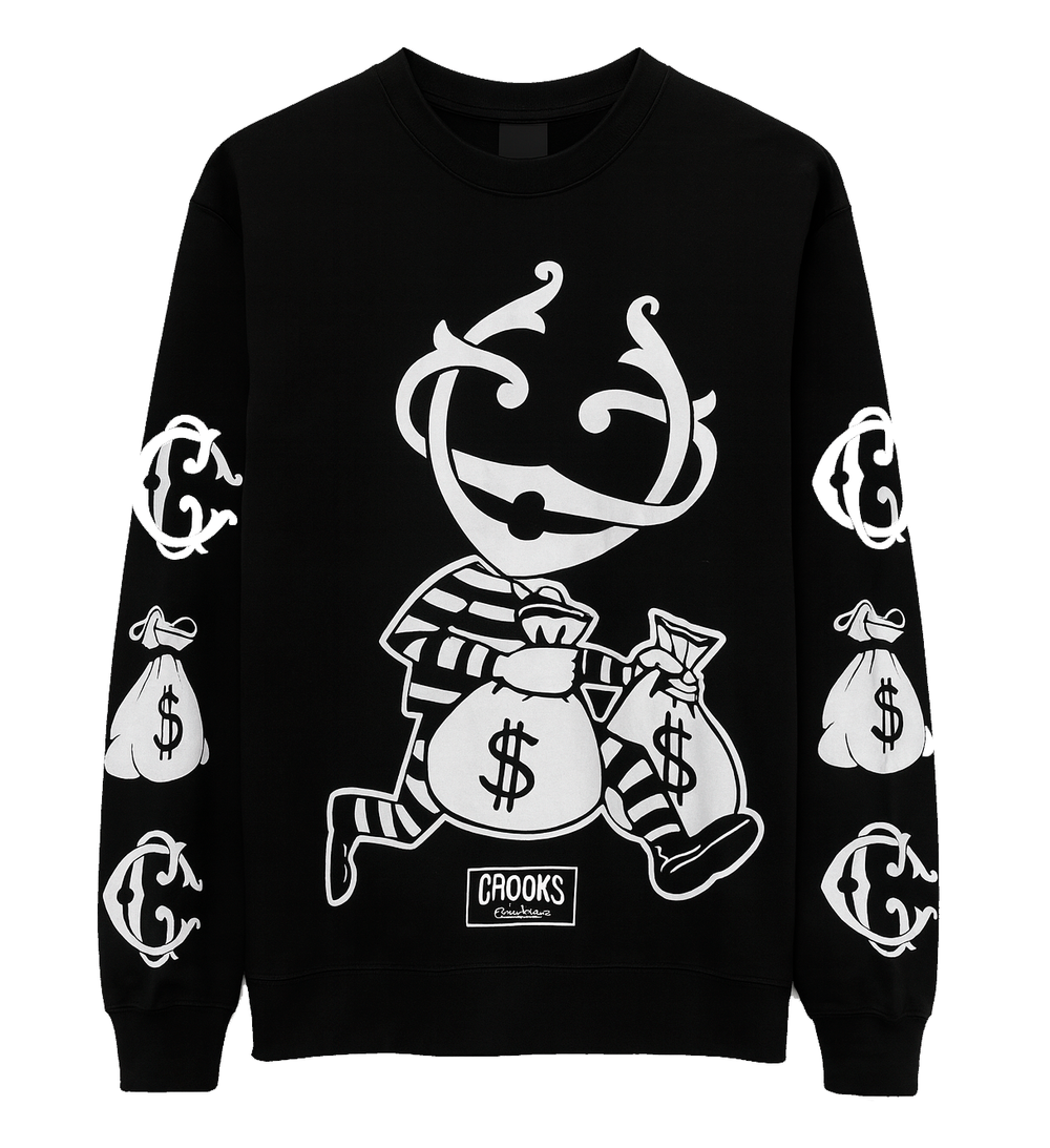 Crooks & Castles.   Crewneck Collar.        size: 4XL.                    Open Stock                 sku: CCCRWAST -1