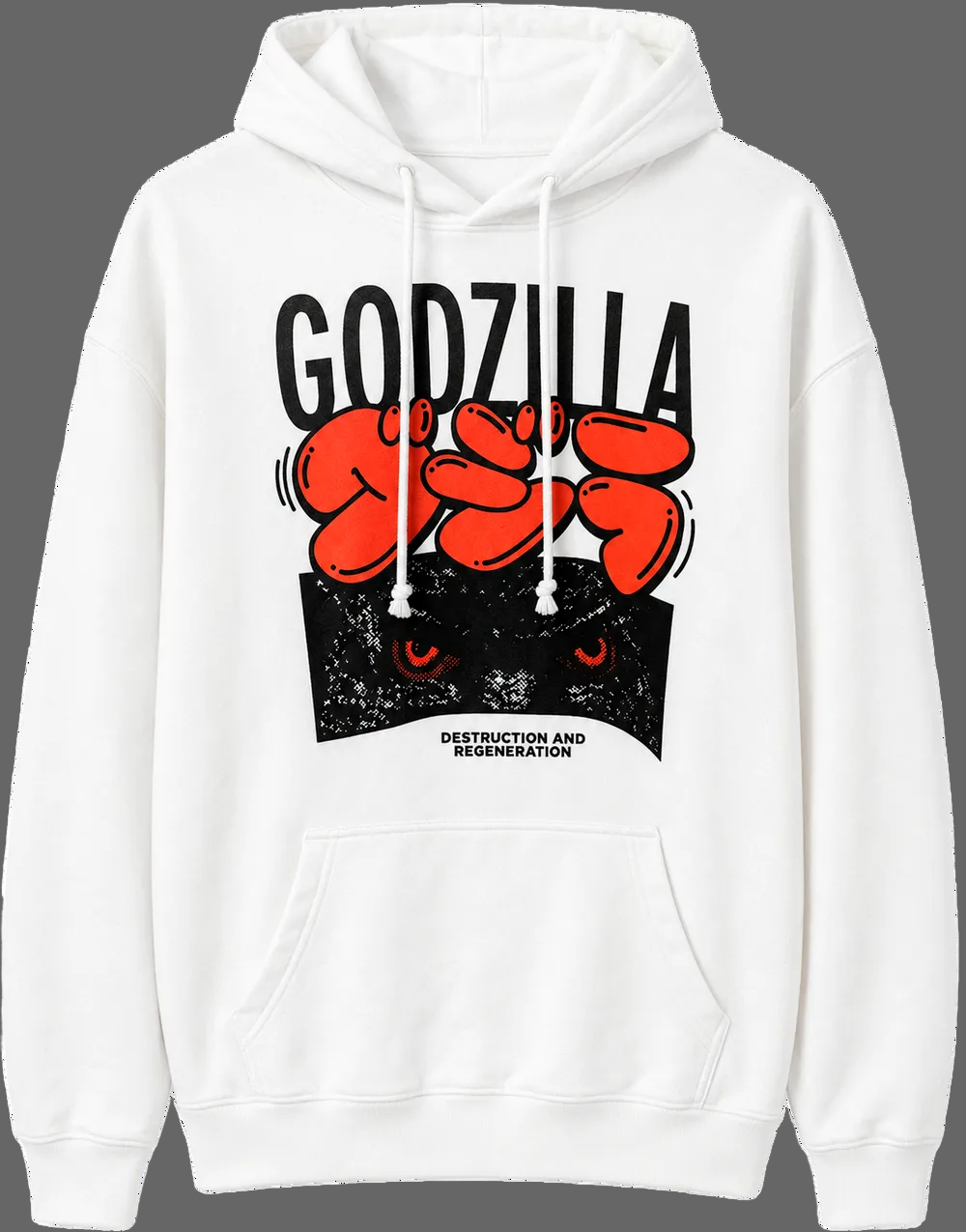 Godzilla Graphic Hoodie – Destruction & Regeneration sku: ZQAH2484RC
