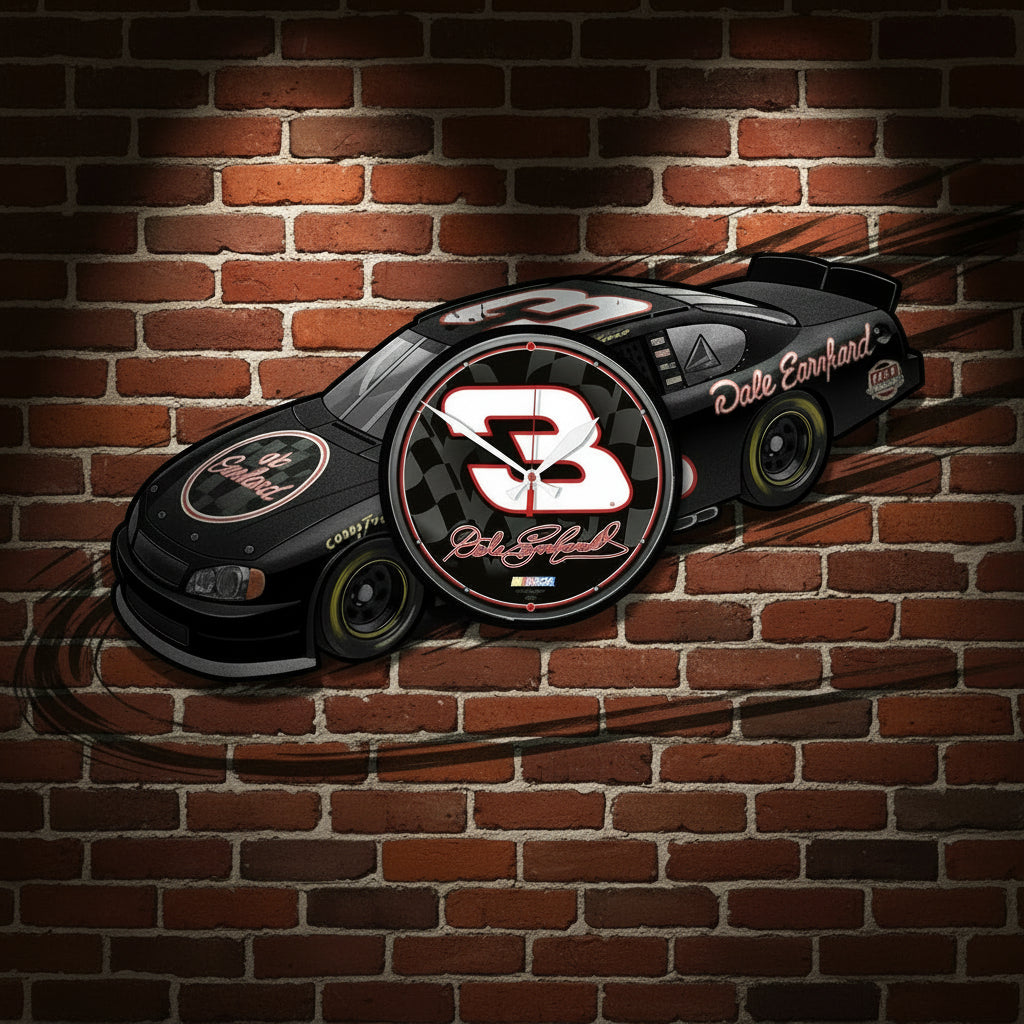 Dale Earnhardt             Round Wall Clock.  Size 12.75.                  Sku: 2984141-win