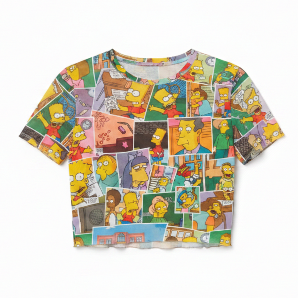 Licensed The Simpsons All-Over Print Crop T-Shirt
SKU: C12