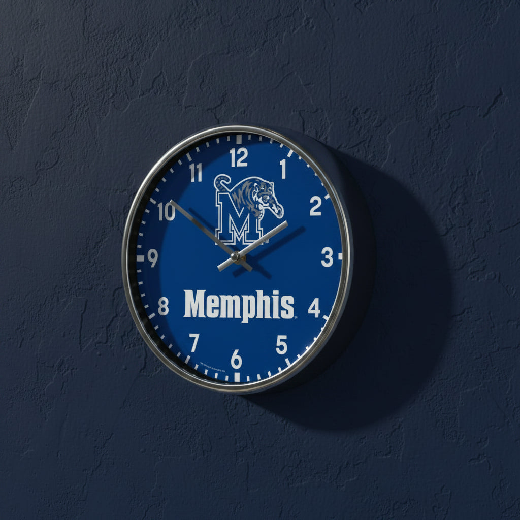 Memphis Tigers.       Chrome Clock.  Sku: 2803323