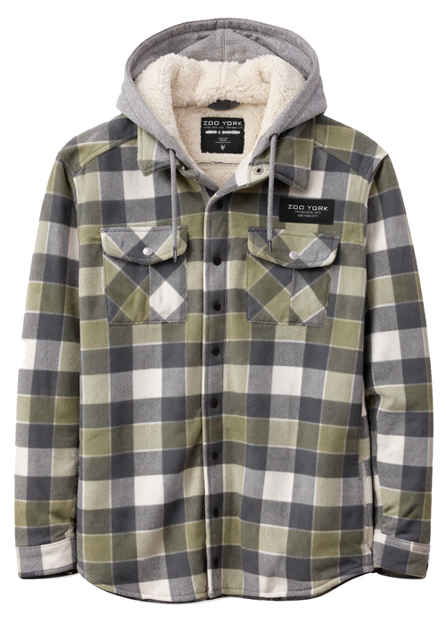 Zoo York Sherpa-Lined Hooded Flannel Jacket
SKU: ZY33-071-SD