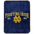 * Officially Licensed Norte Dame Fighting lrish.      Size 50"x60"     sku: LS9451403-rio