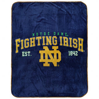 * Officially Licensed Norte Dame Fighting lrish.      Size 50"x60"     sku: LS9451403-rio