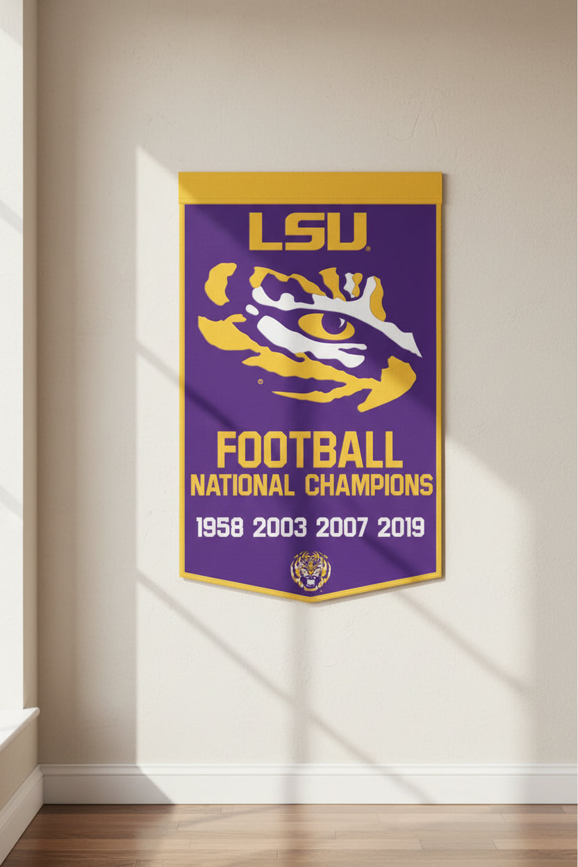 Officially Licensed LSU Tigers Wool Banner 24"x38" sku: 57546322-win