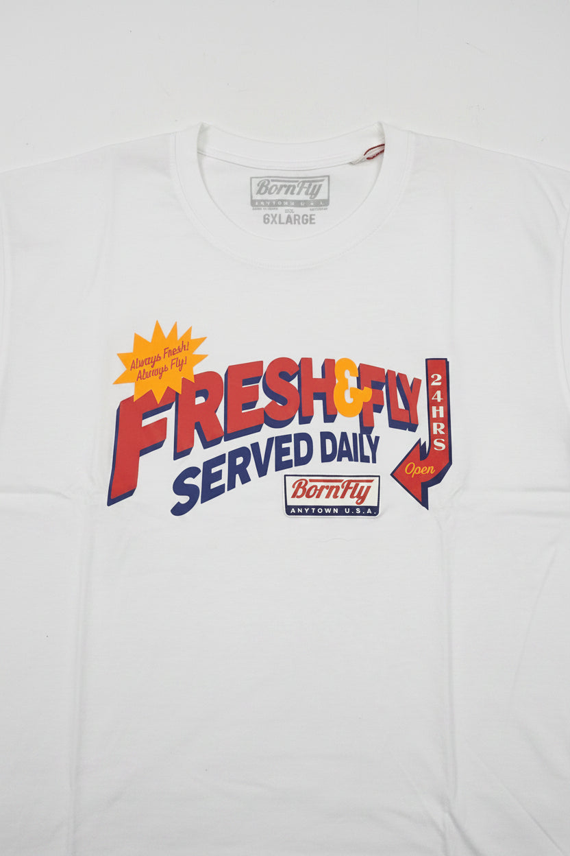 Born Fly Fresh & Fly Served Daily Graphic T-Shirt.      SKU: 31-INH