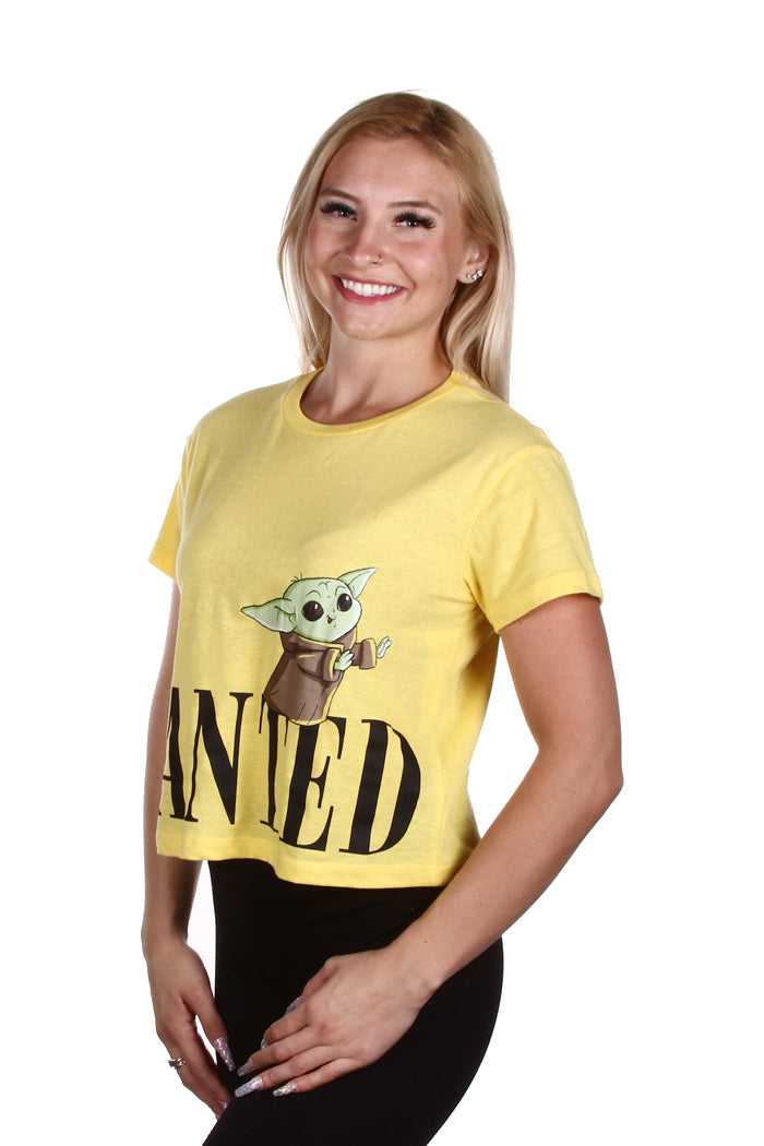 Licensed Star Wars Grogu "Wanted" Women's Crop T-Shirt
Style #: SW-43