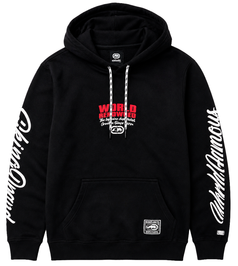 Ecko Unltd Fleece Hoodie Black- Sku:EO34H1274