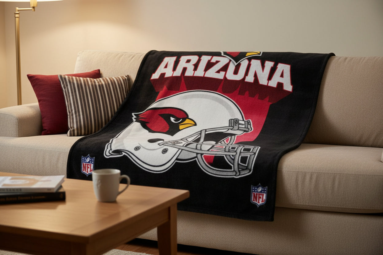 * Officially Licensed Arizona Cardinals Blankets 50"x60"   sku: 22481-stw