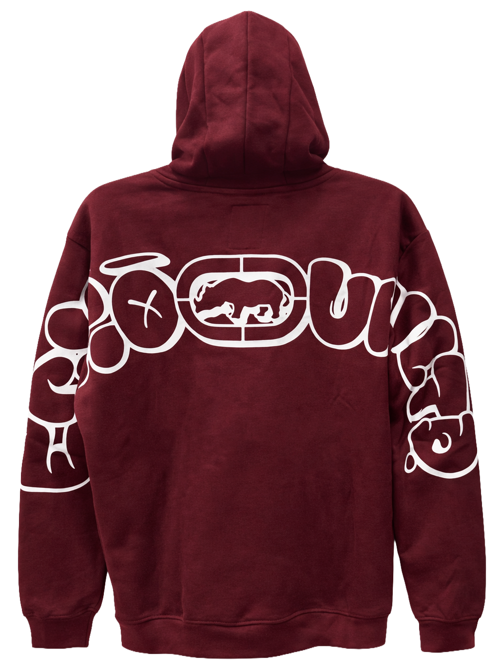 Ecko Unltd. Burgundy Pullover Hoodie – Bold Streetwear Edition            sku: EO34H1280