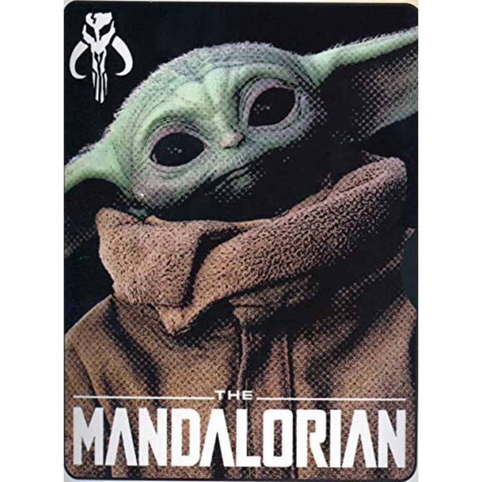 STAR WARS     BABY YODA Kids Plush Fleece Blanket Sku: FT008- pkg