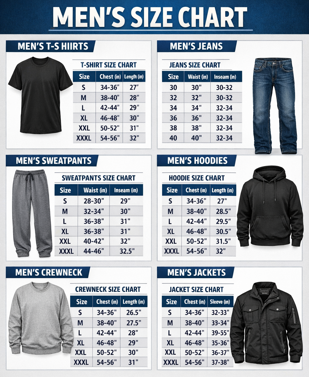 A-1-Men and women Size Chart