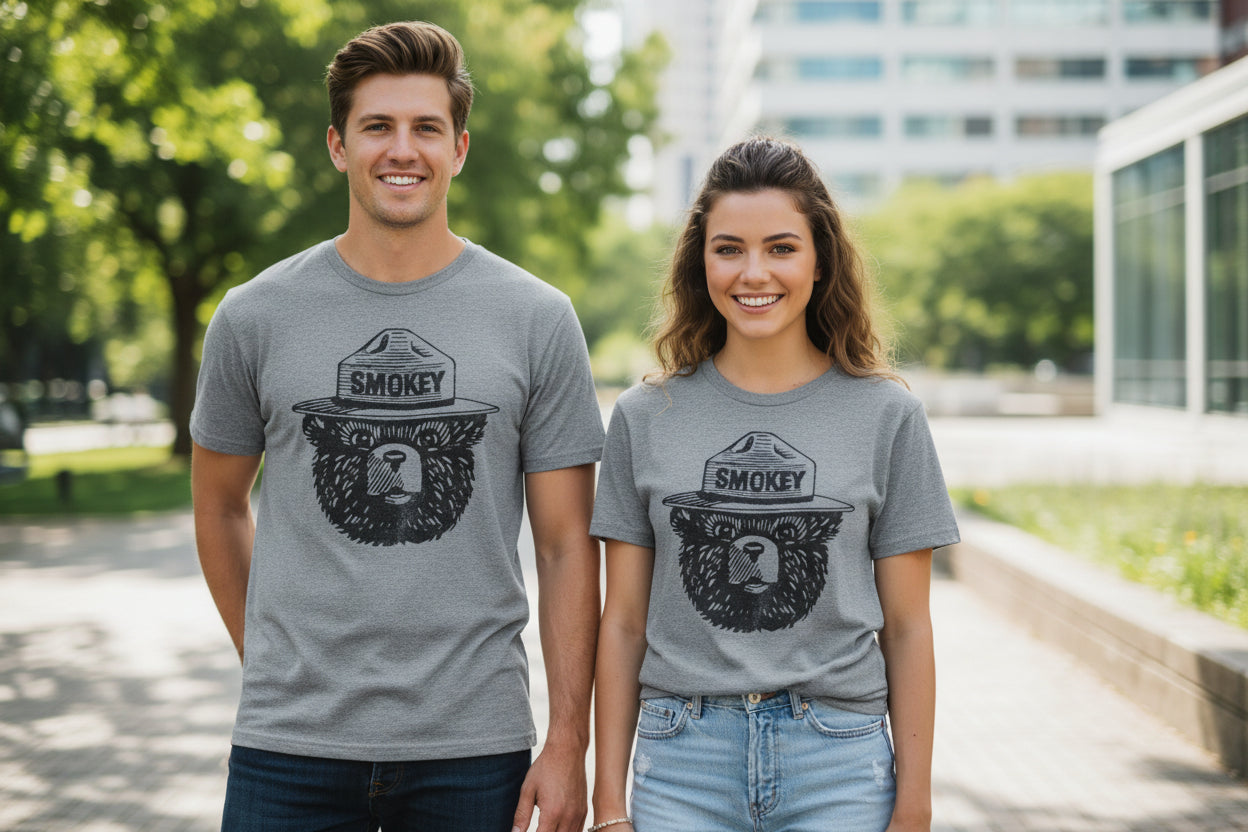 Smokey The Bear Unisex Graphic Tee T-Shirt        Sku. Smokey                    Size 2XL