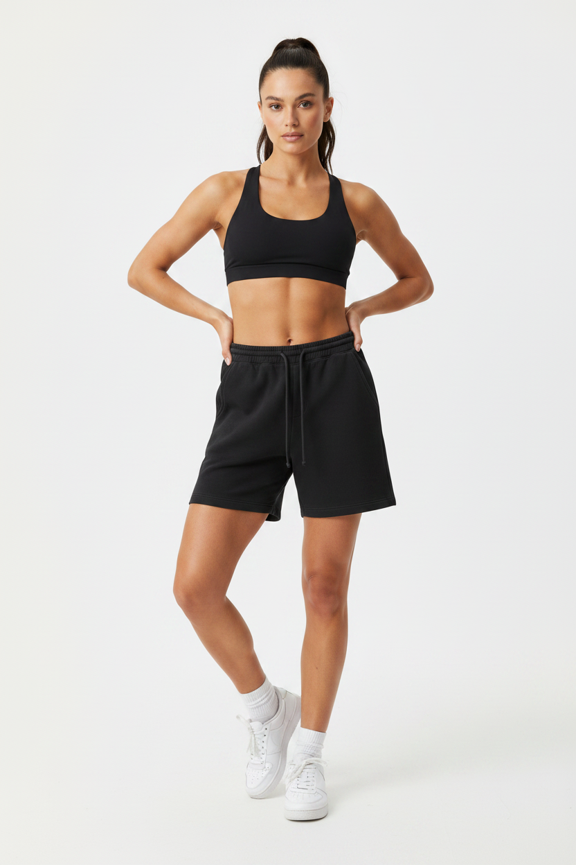 Independent Trading Co Sweat Shorts Black.     Sku: Blank-Black Size: Large,2XL