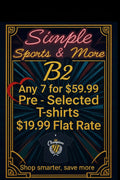 * B2 Bundle Deal – 7 Graphic T-Shirts for Only $59.99 sku: B-2