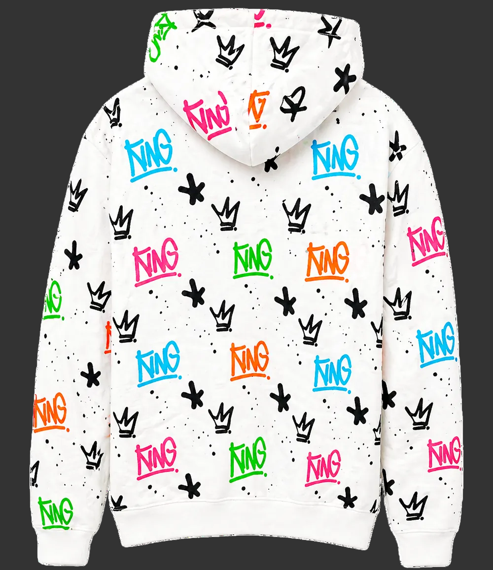 King Graffiti Hoodie & Jogger Set.    Sku- in House size: XS,S,L,XL