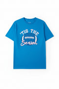 SKU: 98-INH
"'Tis the Season" Football Graphic T-Shirt – Blue