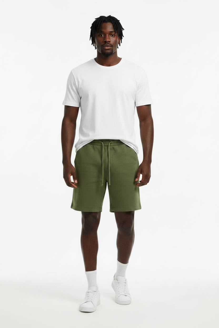 Independent Trading Co Sweat Shorts Army - Blanks.               sku: Blank - Army  size  S,L,XL