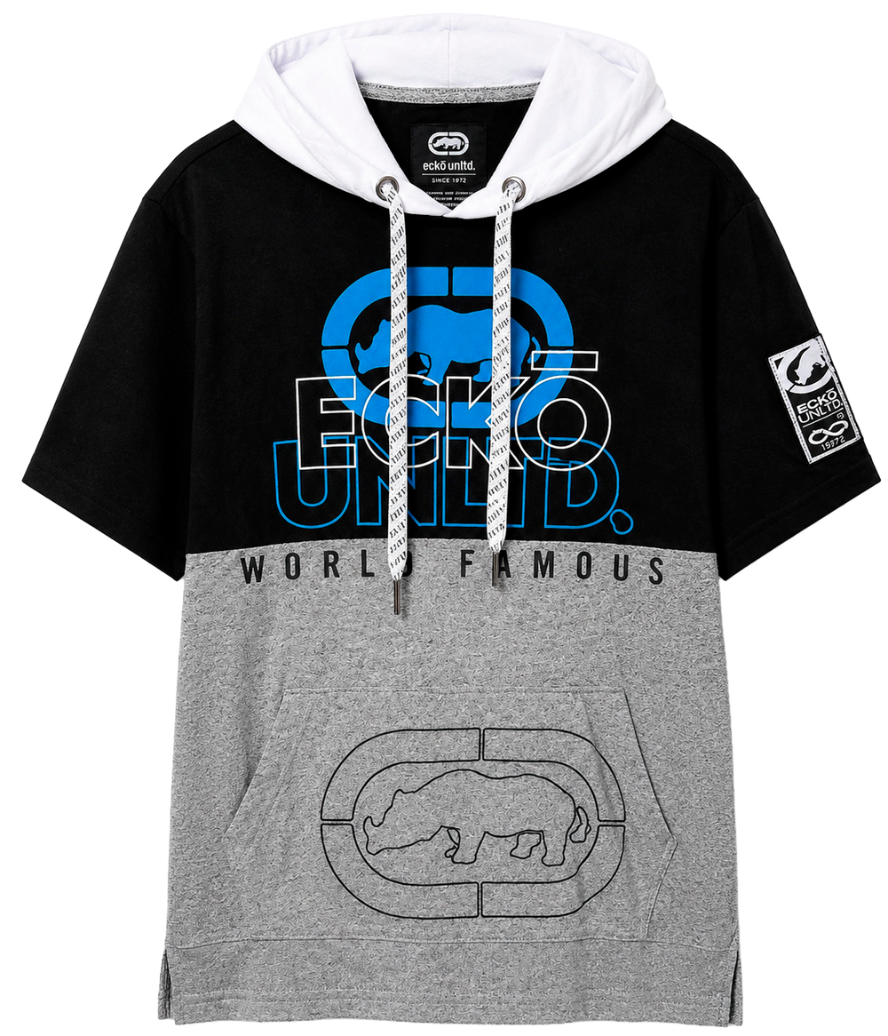 Ecko Unltd. Short Sleeve Hooded T-Shirt – Black/Heather Gray
SKU: EO12K897