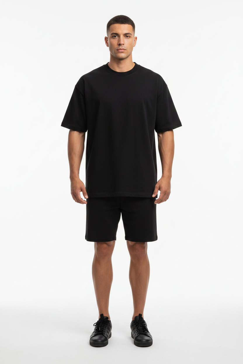JXT Apparel Premium  Blank T-Shirt Black Sku:T100