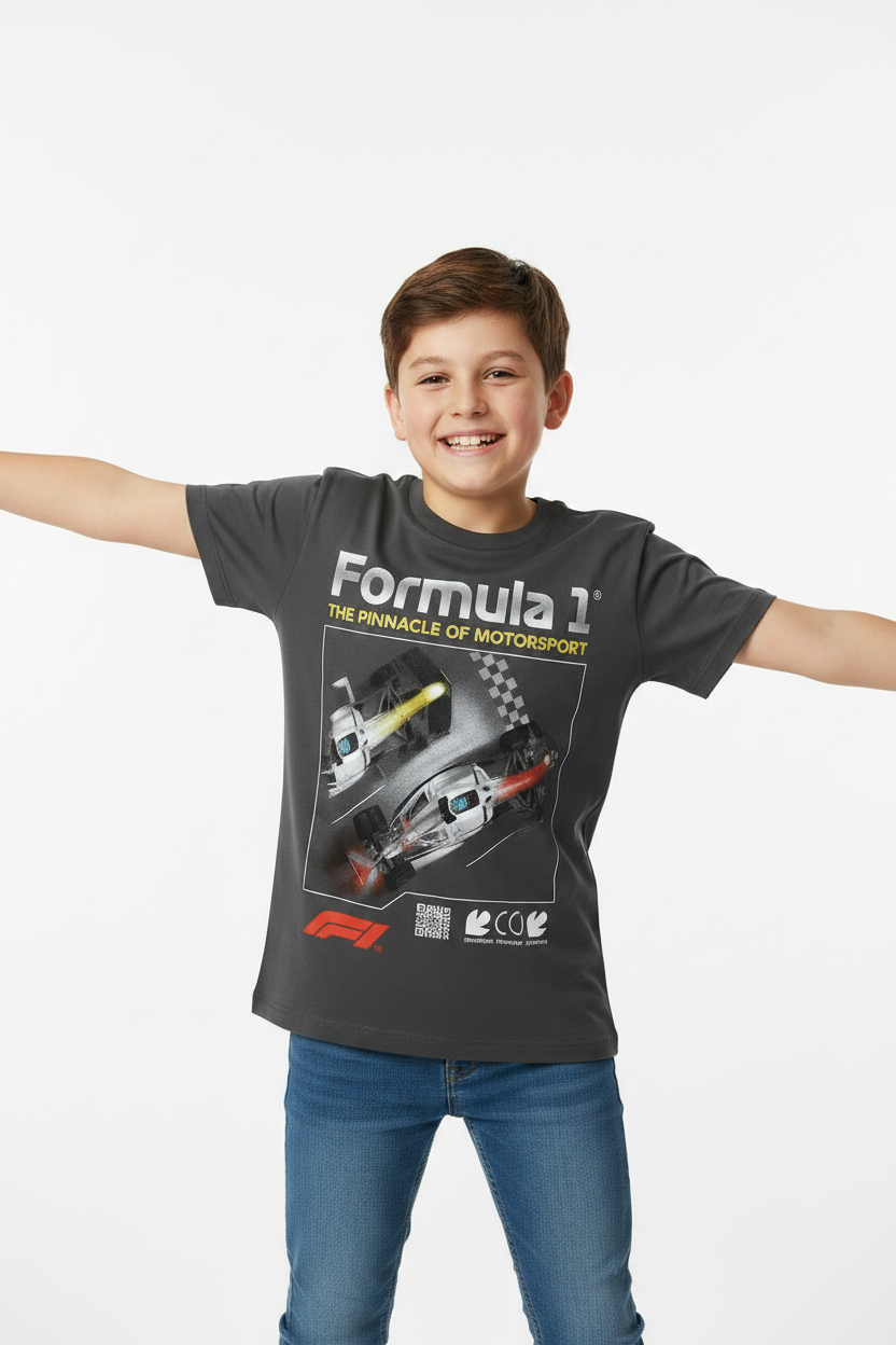 Youth Boy Licensed T-Shirt Formula 1  sku formula 1  size is in the description