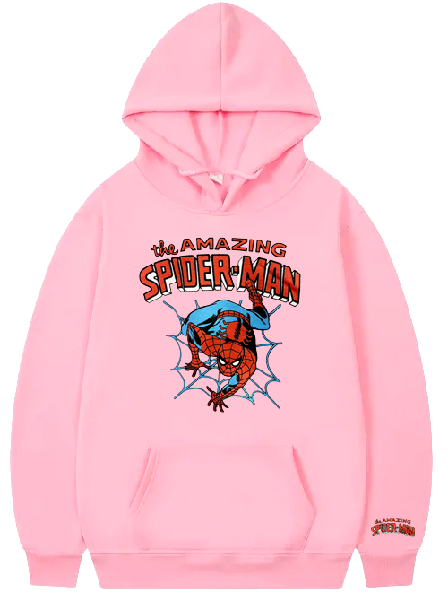The Amazing Spider-Man Pink Hoodie size S-xl. Sku: 7MC52B0066