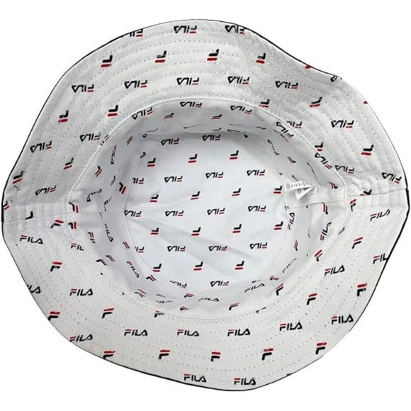 Fila Unisex Speed Logo Reversible Black Bucket Hat.      Sku: AS864-klw