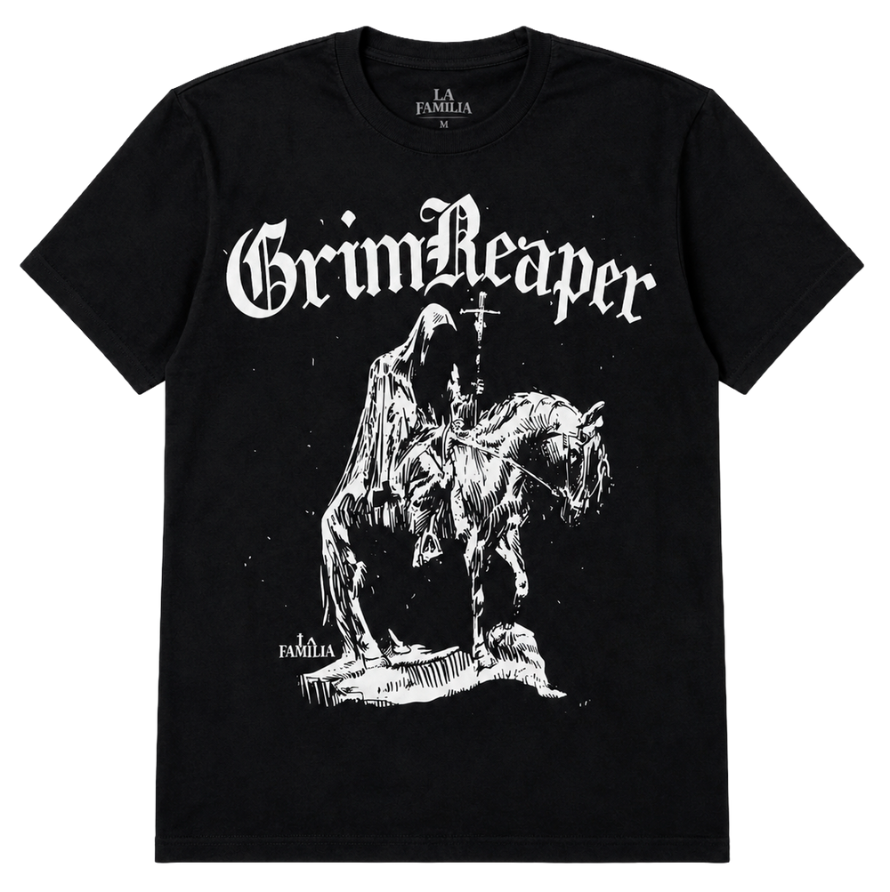 LA Familia Graphic T-Shirt.                The Grim Reaper             LFHOL24SS22-stw   Size: S-2XL