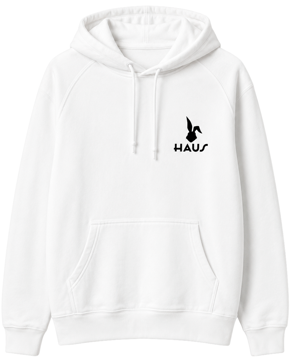 FLUF WORLD GRAPHIC HOODIE WHITE- Sku: HAUS Size: Large, XL
