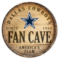 Dallas Cowboys Wood Sign 14"RND sku: 28468321-wc