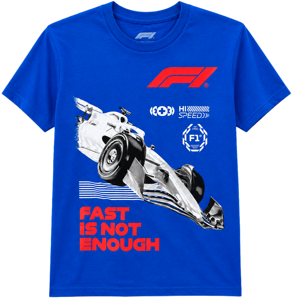 Youth Boy Licensed T-Shirt Formula 1.       Sku: Formul 1      size is in the description